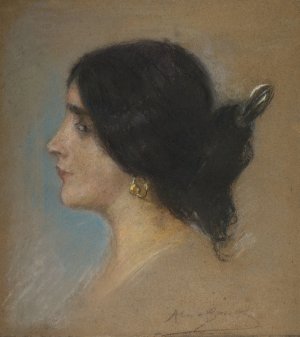 Zingare by Alice Pike Barney Oil Painting