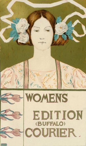 Women's Edition Buffalo Courier by Alice Russell Glenny Oil Painting