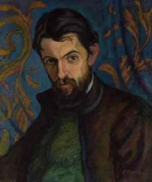 Portrait of a Man Oil painting by Alina Bondy-Glassowa
