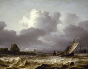 L'Orage by Allaert Van Everdingen Oil Painting