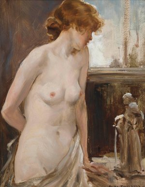 Female Nude by Allan Douglas Davidson Oil Painting