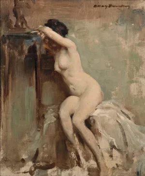 Seated Nude by Allan Douglas Davidson Oil Painting