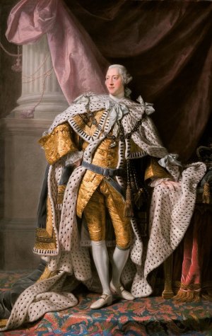 King George III In Coronation Robes by Allan Ramsay Oil Painting
