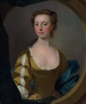 Portrait Of A Lady, Traditionally Identified As Mrs. Kitty Clive by Allan Ramsay Oil Painting