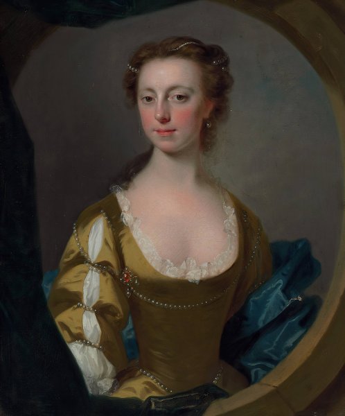 Main Product Photo of Portrait Of A Lady, Traditionally Identified As Mrs. Kitty Clive Painting by Allan Ramsay