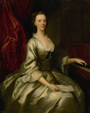 Portrait Of A Lady by Allan Ramsay Oil Painting
