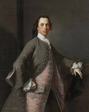 Portrait Of John Campbell by Allan Ramsay Oil Painting