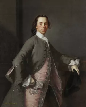 Portrait Of John Campbell by Allan Ramsay Oil Painting