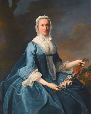 Portrait Of Miss Finch by Allan Ramsay Oil Painting