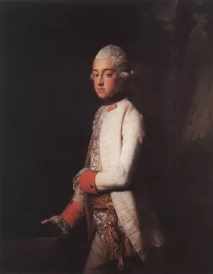 Prince George Augustus of Mecklenburg-Strelitz by Allan Ramsay Oil Painting