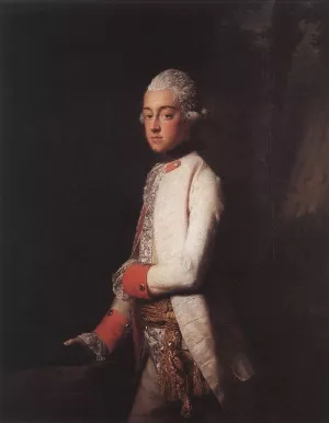 Prince George Augustus of Mecklenburg-Strelitz Oil painting by Allan Ramsay