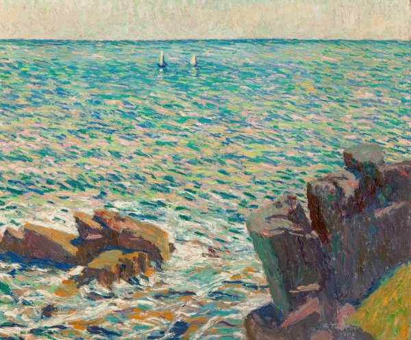 Main Product Photo of Two Boats  Painting by Allen Tucker