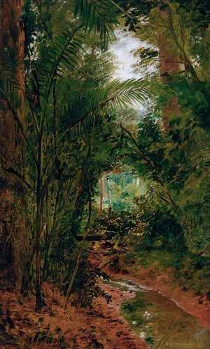 Landscape at the Rio das Pedras by Almeida Junior Oil Painting