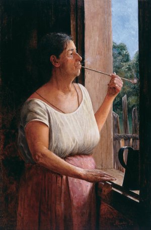 Nha Chica by Almeida Junior Oil Painting