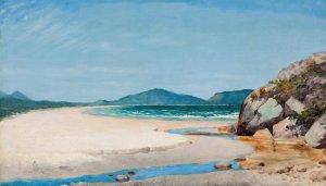 Seascape, Guaruja by Almeida Junior Oil Painting
