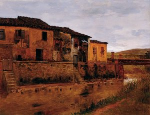 Tabatinguera Bridge Oil painting by Almeida Junior