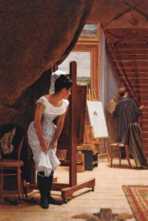 The Inopportune by Almeida Junior Oil Painting