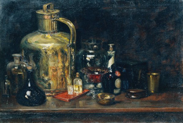 Stillleben  by Alois Hanisch - Hand-Painted Oil Painting Reproduction