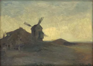 Landscape With A Windmill Oil painting by Alois Kalvoda