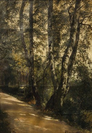Brizy u cesty by Alois Kirnig Oil Painting