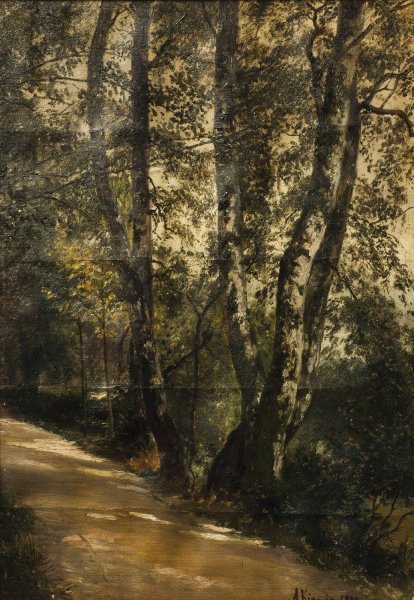 Brizy u cesty  by Alois Kirnig - Hand-Painted Oil Painting Reproduction
