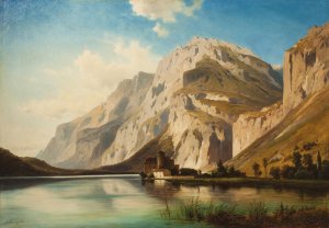 Hrad Toblino U Tridentu V Severni Italii by Alois Kirnig Oil Painting