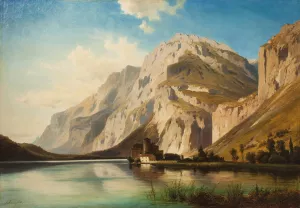 Hrad Toblino U Tridentu V Severni Italii Oil painting by Alois Kirnig