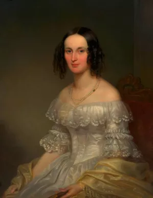 Anna Weis, geb. Mayer by Alois Von Anreiter Oil Painting