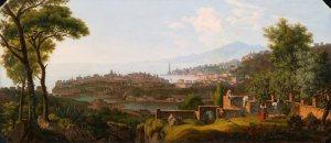 Sudliche Hafenstadt by Alois Von Saar Oil Painting