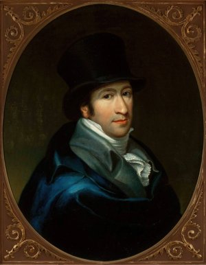 Portrait of Wiktor Ossolinski by Alojzy Rejchan Oil Painting