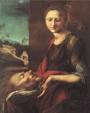 Salome Oil painting by Alonso Berruguete