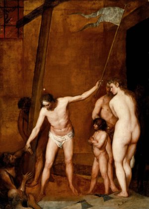 Christ in Limbo by Alonso Cano Oil Painting