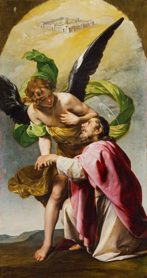 Saint John the Evangelist's Vision of Jerusalem by Alonso Cano Oil Painting