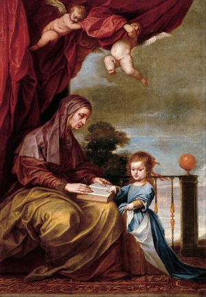 The Education of the Virgin Mary by Alonso Cano Oil Painting