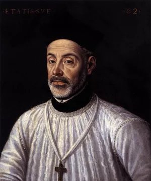 Diego de Covarrubias Oil painting by Alonso Sanchez Coello