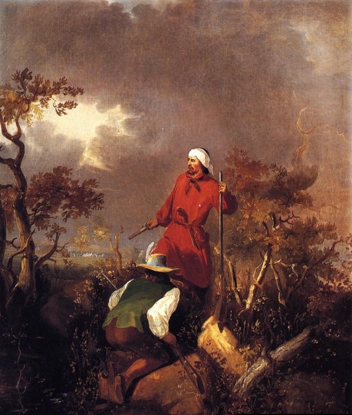 The Frontiersmen by Alonzo Chappel - Hand-Painted Oil Painting Reproduction