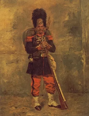 French Grenadier by Alphonse De Neuville - Oil Painting Reproduction