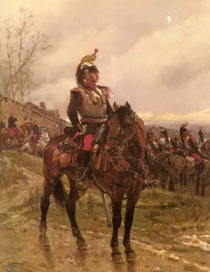 The Hussars by Alphonse De Neuville Oil Painting