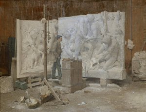 Le Praticien by Alphonse Gaudefroy Oil Painting