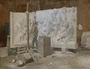 Le Praticien by Alphonse Gaudefroy Oil Painting