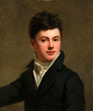 Autoportrait by Alphonse-Henri Perin Oil Painting