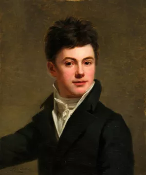 Autoportrait by Alphonse-Henri Perin Oil Painting