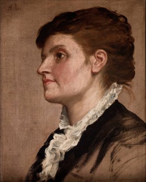 Portrait de femme by Alphonse Legros Oil Painting