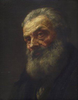 Portrait of an Old Man by Alphonse Legros Oil Painting