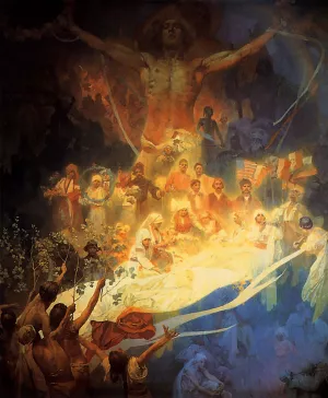 Apotheosis of the Slavs 1926 Oil painting by Alphonse Maria Mucha