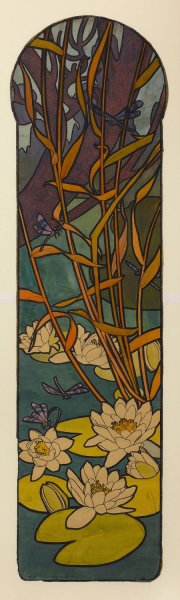 Carton de vitrail pour la bijouterie Fouquet by Alphonse Mucha Oil Painting