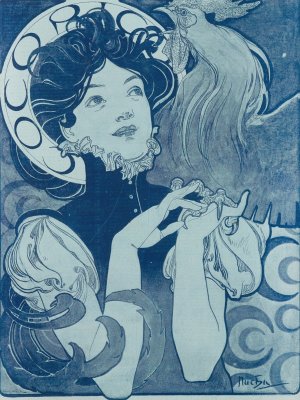 Cocorico by Alphonse Mucha Oil Painting