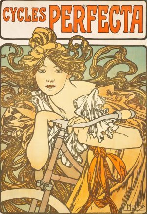 Cycles Perfecta by Alphonse Mucha Oil Painting