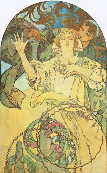 Main Product Photo of De Forest Phonofilm  Painting by Alphonse Mucha
