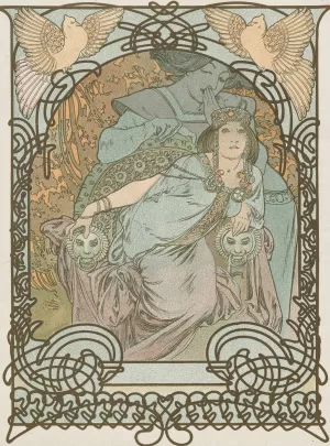 Ilsee, Princesse de Tripoli by Alphonse Mucha Oil Painting